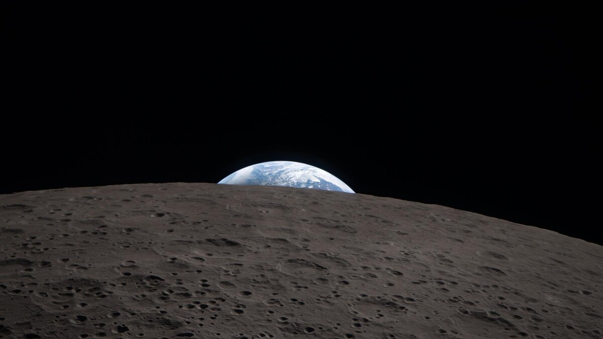 Earth seen from Orion during Artemis II